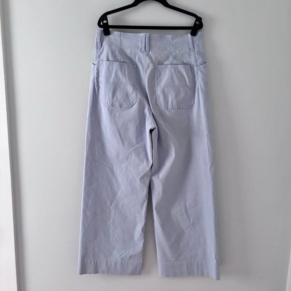 Anthropologie Emma Cropped Wide-Leg Pants Linen Trousers Bottoms Ankle Summer - Picture 4 of 6